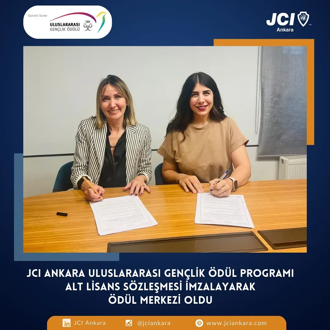 JCI Ankara Uluslararası Gençlik Ödül Programı Ödül Merkezi Oldu