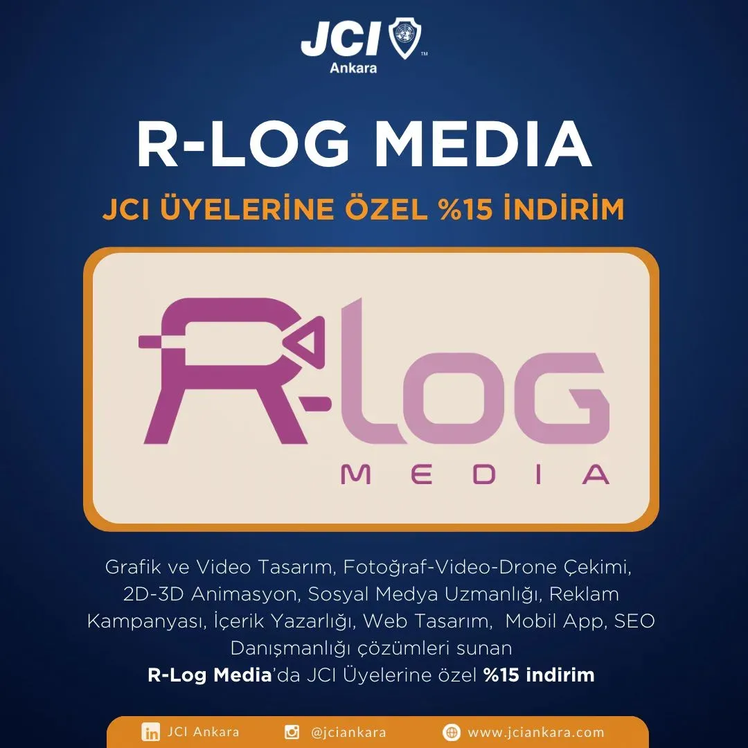 JCI Üyelerine Özel R-Log Media %15 İndirim Fırsatı!