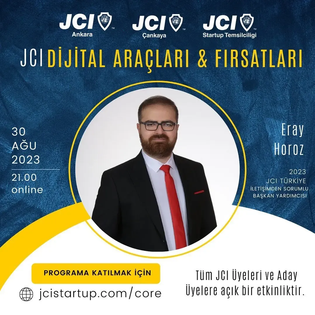 JCI Dijital Araçlar ve Fırsatlar Bilgilendirmesi