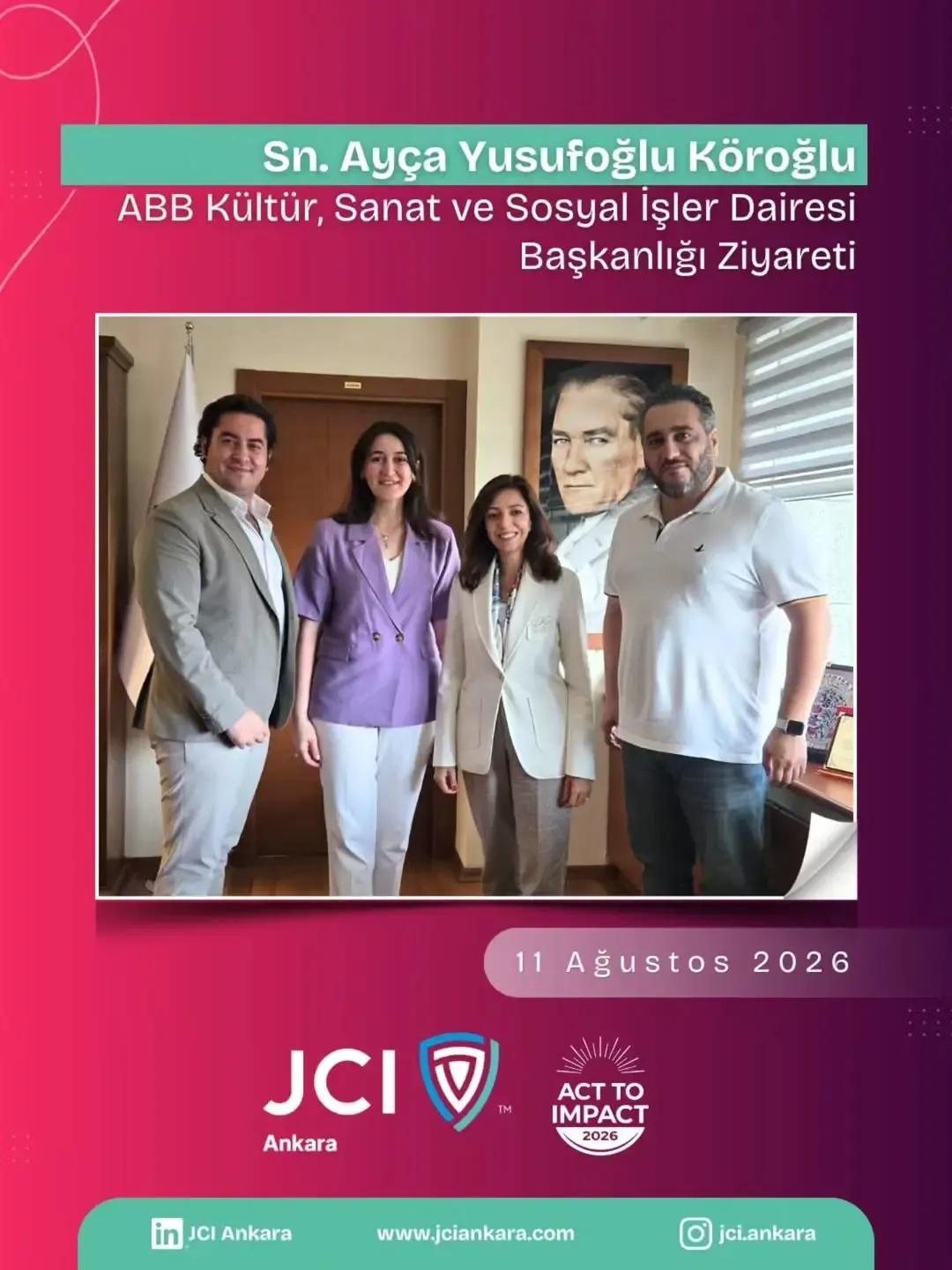 ABB Kültür, Sanat ve Sosyal İşler Dairesi Başkanlığı Ziyareti